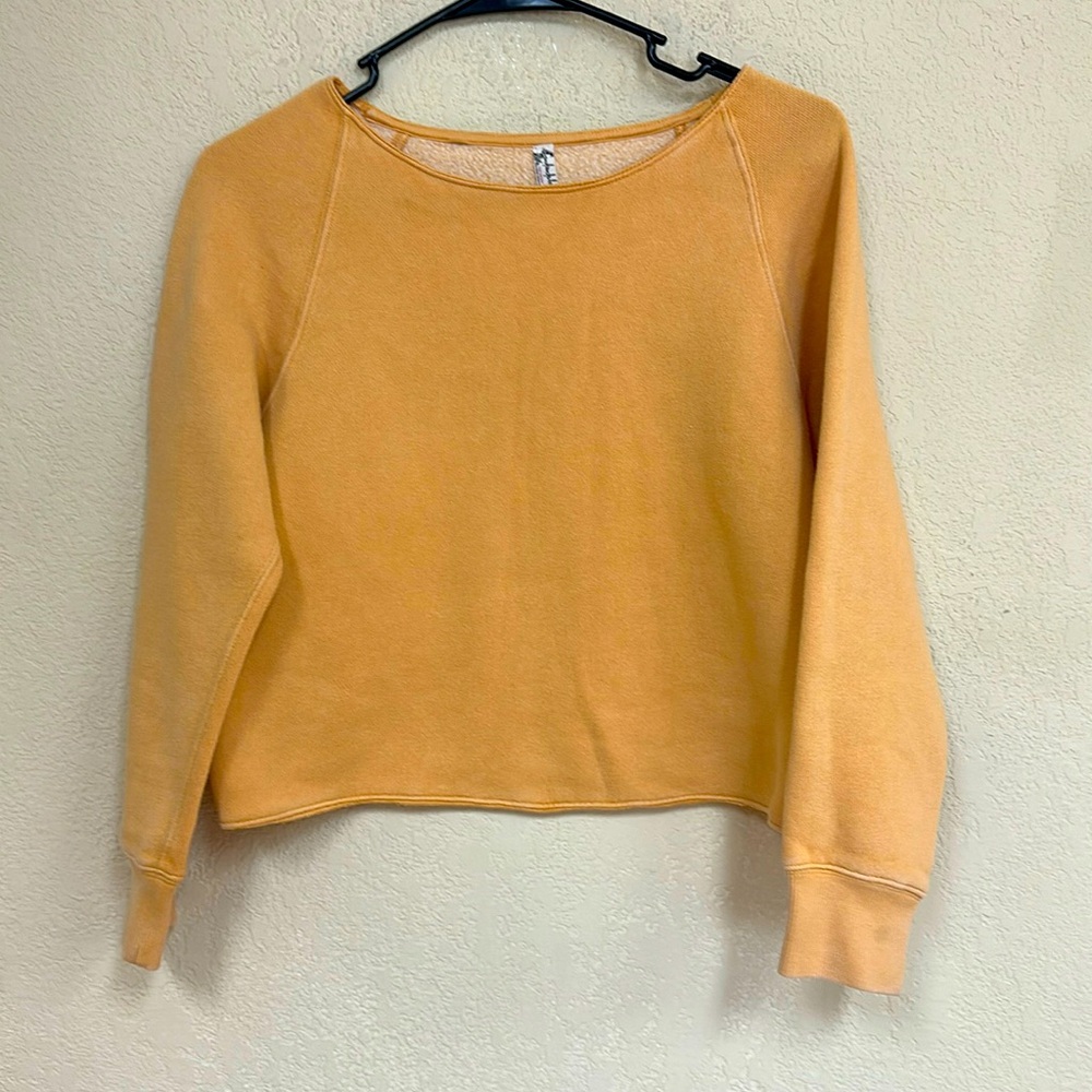 Free People Mustard Sweatshirt